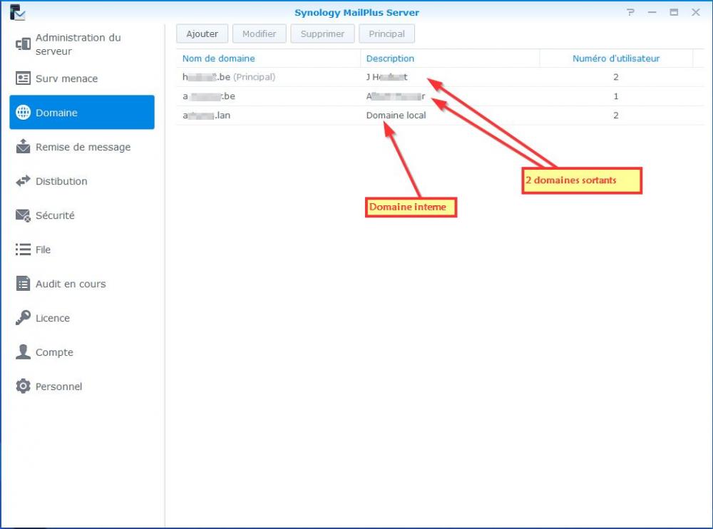 MailPlus server comme serveur mandataire Problème d'envoi avec compte gmail